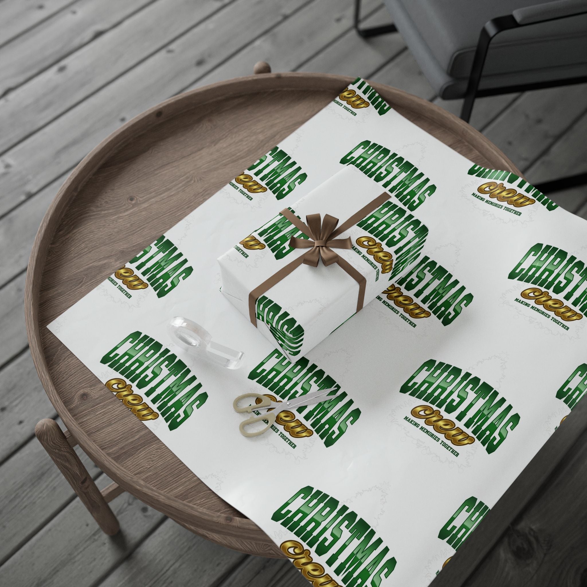🎁 Christmas Crew “Making Memories” Wrapping Paper