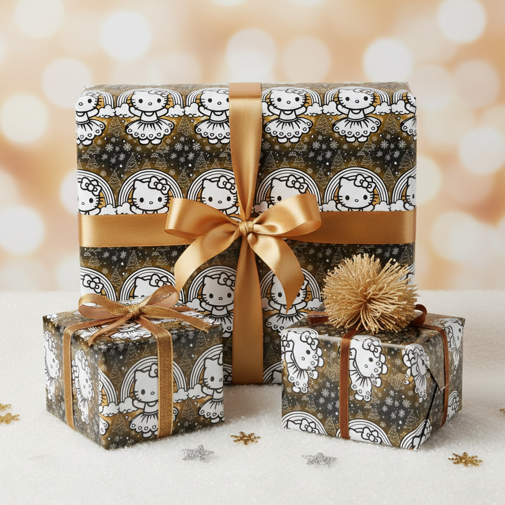 Gift Wrapping Papers - Hello Kitty Angel Magical Christmas Theme