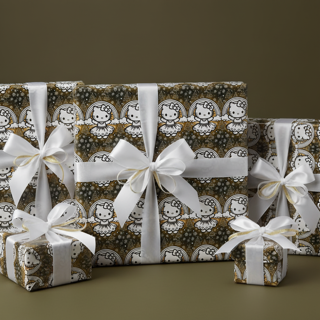 Gift Wrapping Papers - Hello Kitty Angel Magical Christmas Theme