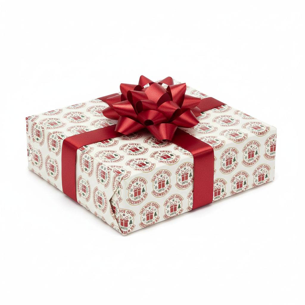 “December 25” Typography Wrap