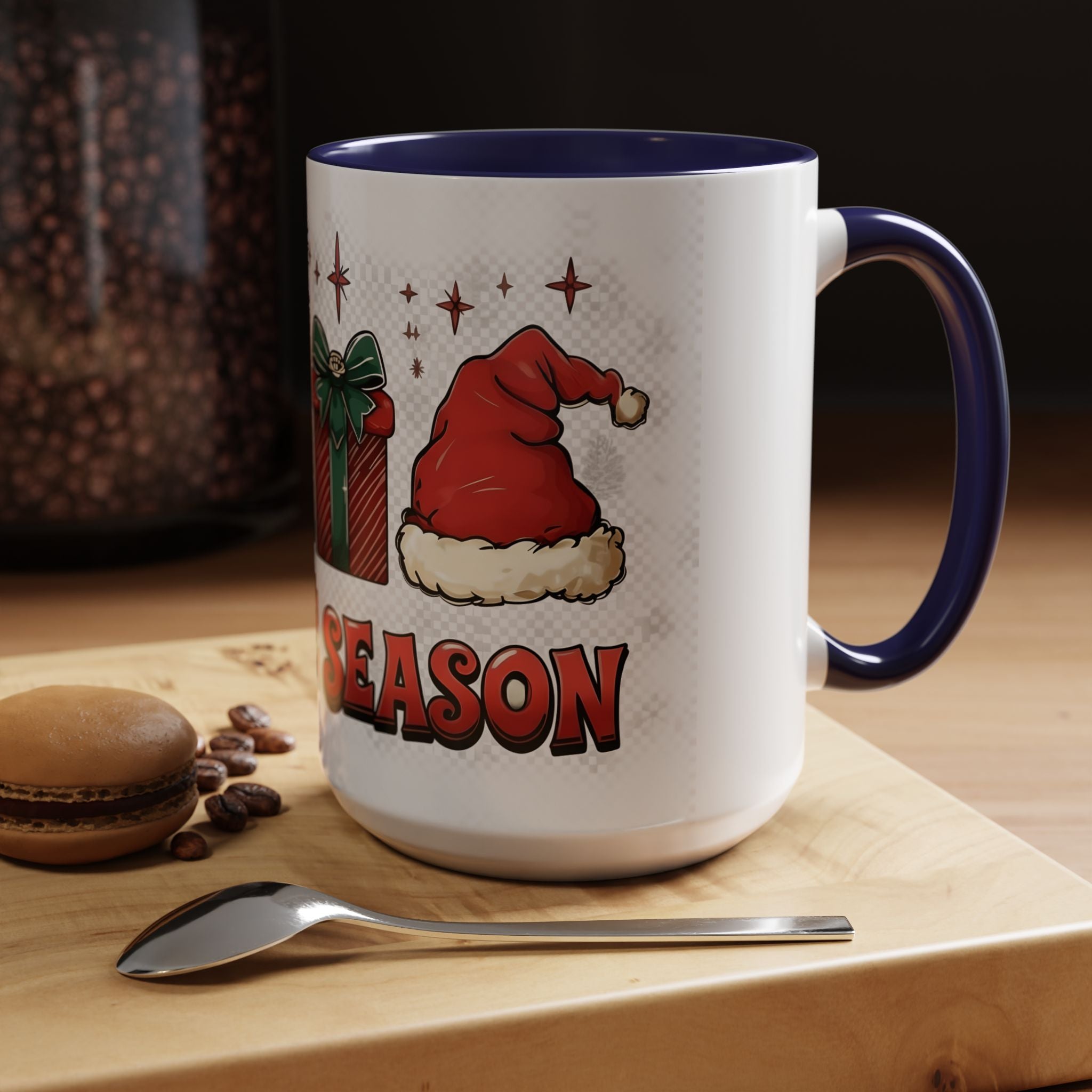 Tis The Season Coffee Mug — Christmas Icons Holiday Accent Mug