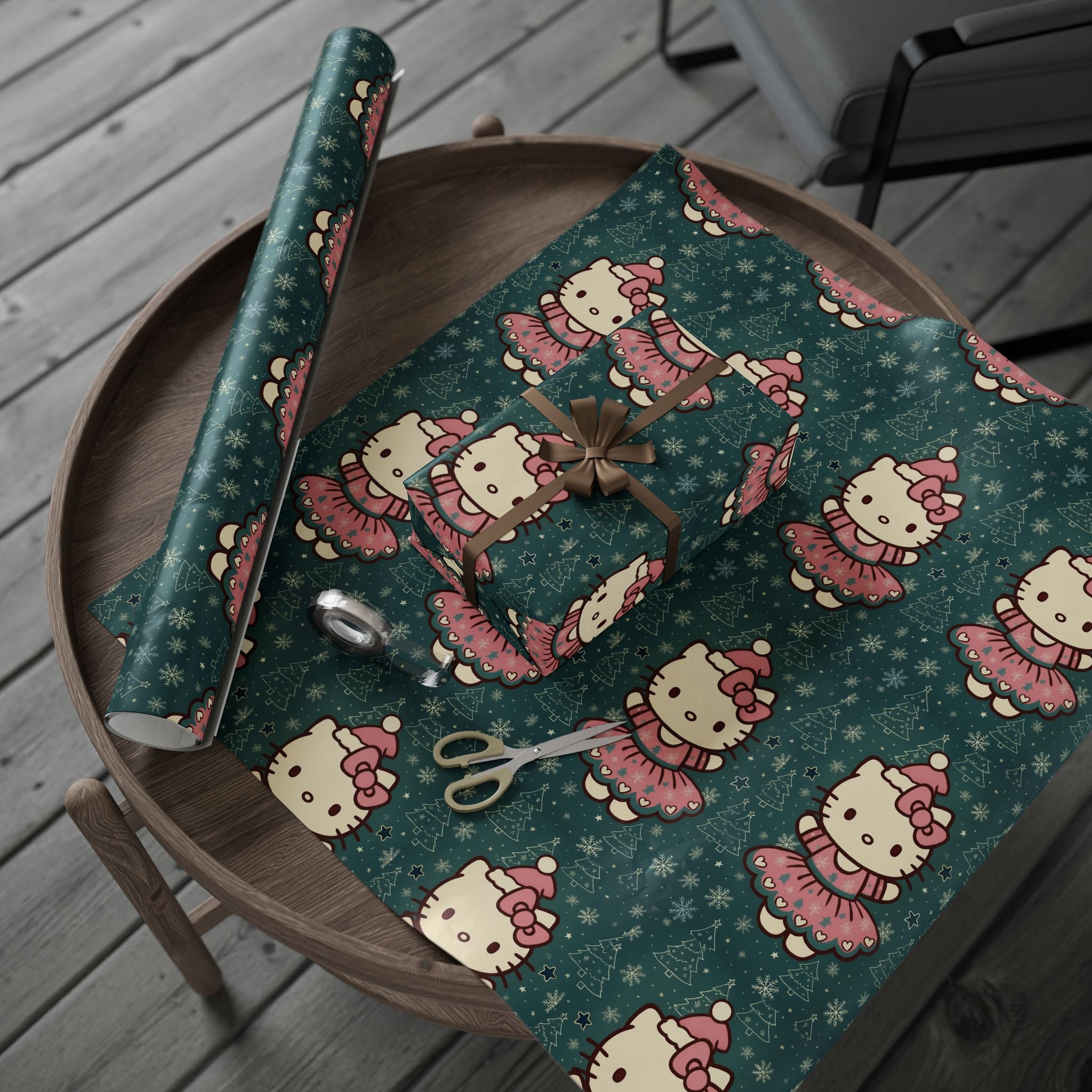 Wrapping Papers - Hello Kitty Ballerina Christmas Vintage Design