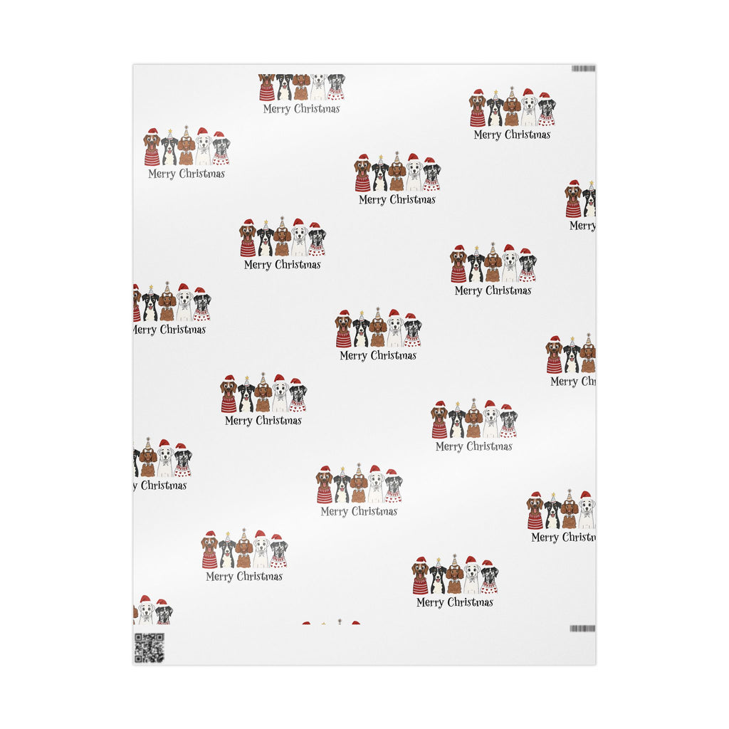 Christmas Doggy Pattern — “Merry Christmas” Wrap