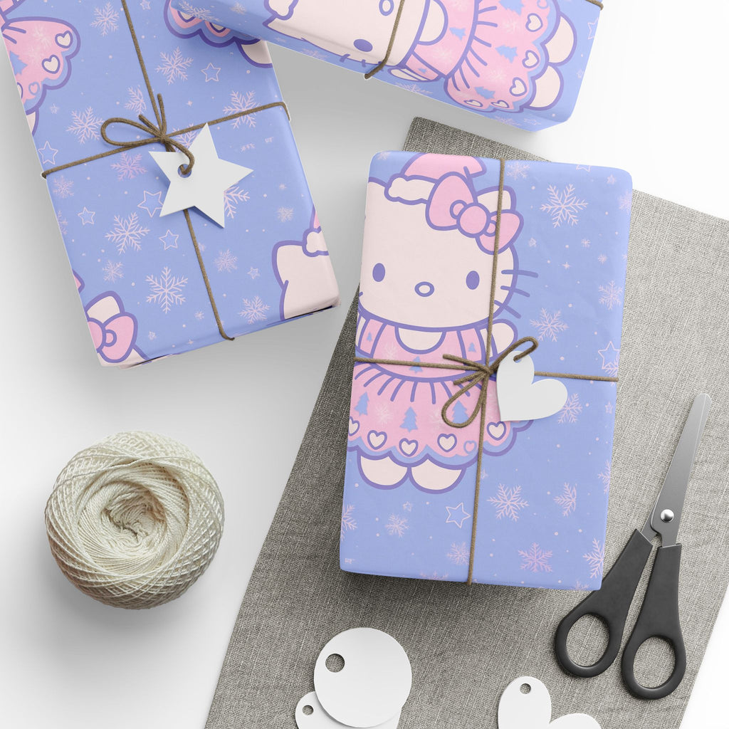 Gift Wrap Paper Set - Hello Kitty Lavender and Pink Christmas