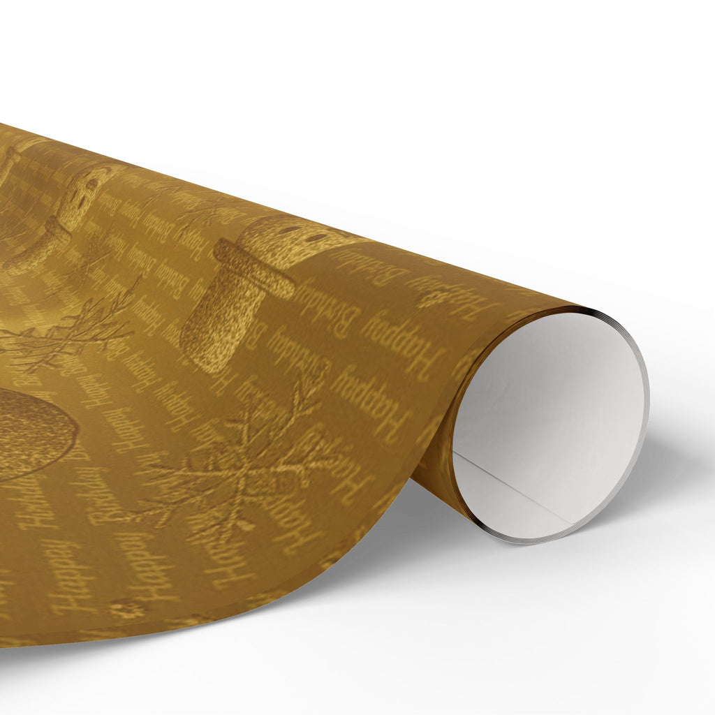 Golden Frost Birthday Wrap