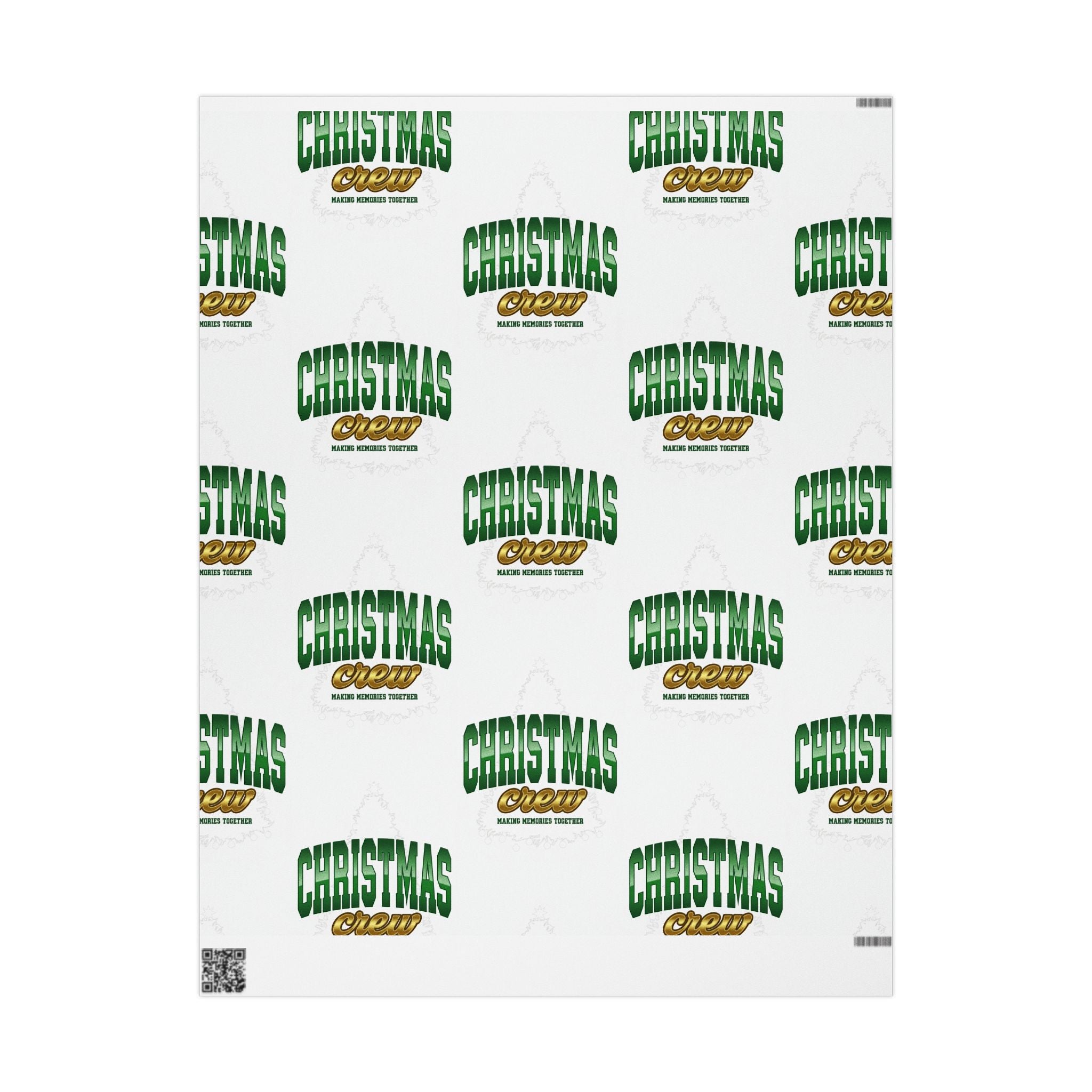 🎁 Christmas Crew “Making Memories” Wrapping Paper