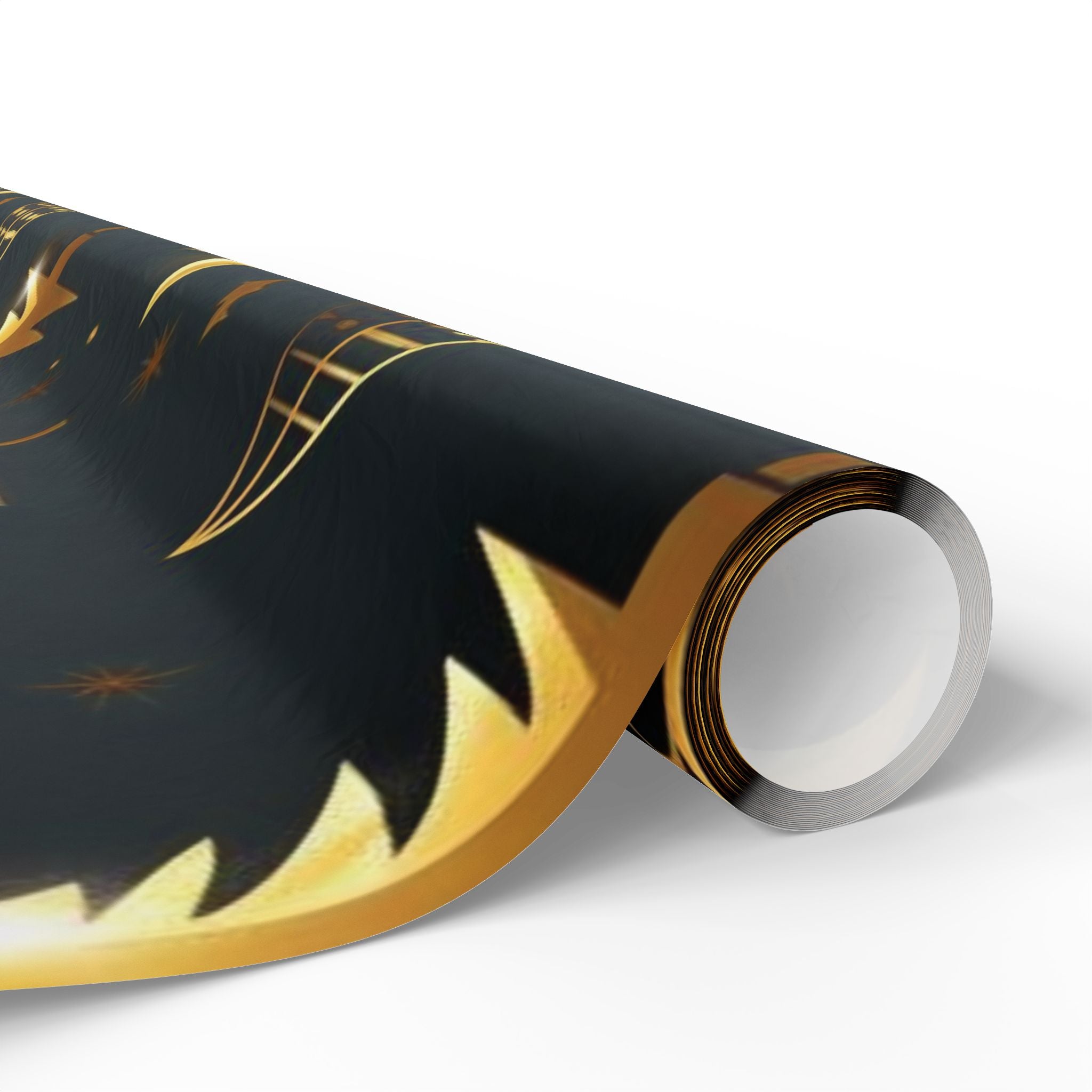 Gold Christmas Trees (Black Background)