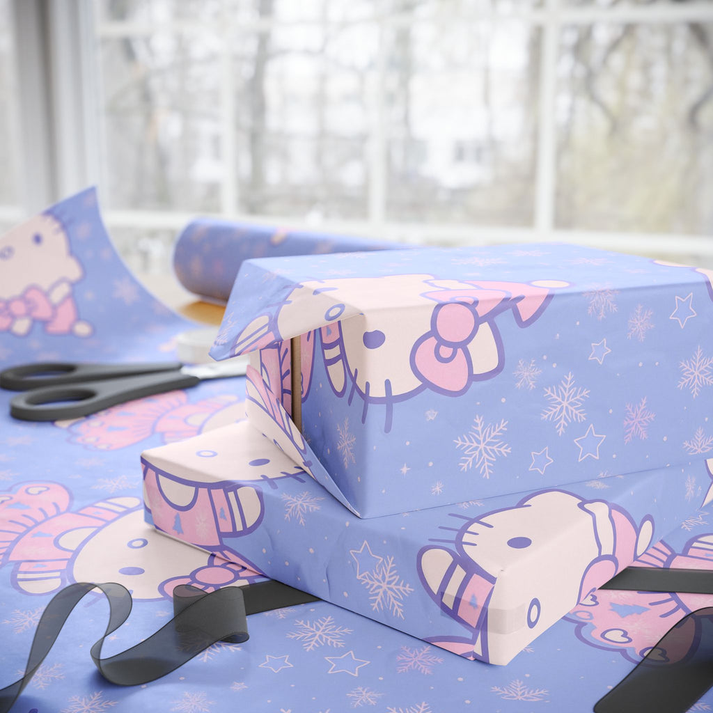 Gift Wrap Paper Set - Hello Kitty Lavender and Pink Christmas