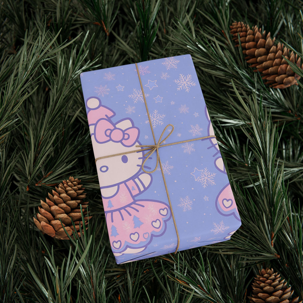 Gift Wrap Paper Set - Hello Kitty Lavender and Pink Christmas
