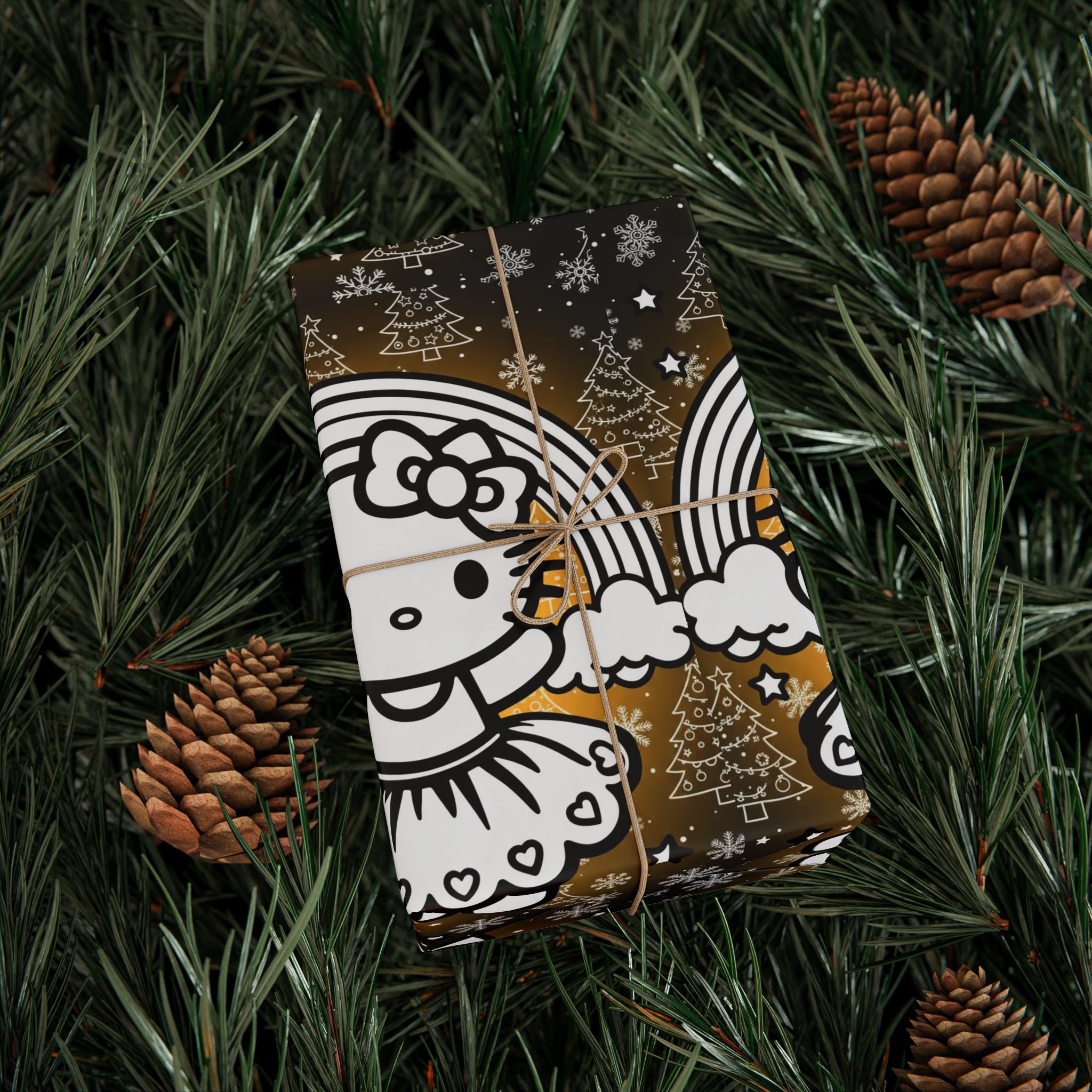 Gift Wrapping Papers - Hello Kitty Angel Magical Christmas Theme