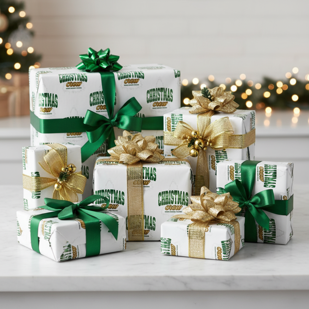 🎁 Christmas Crew “Making Memories” Wrapping Paper