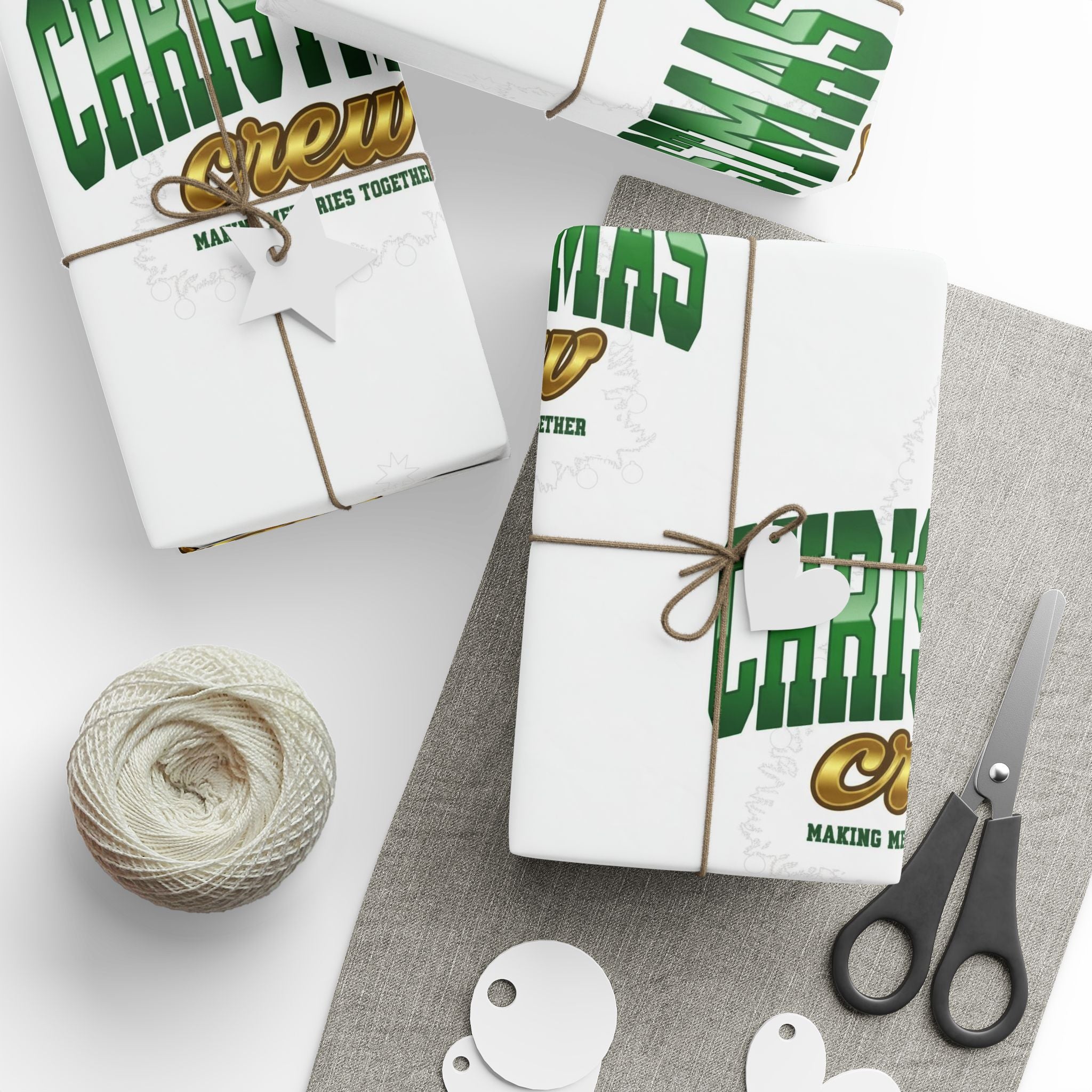 🎁 Christmas Crew “Making Memories” Wrapping Paper