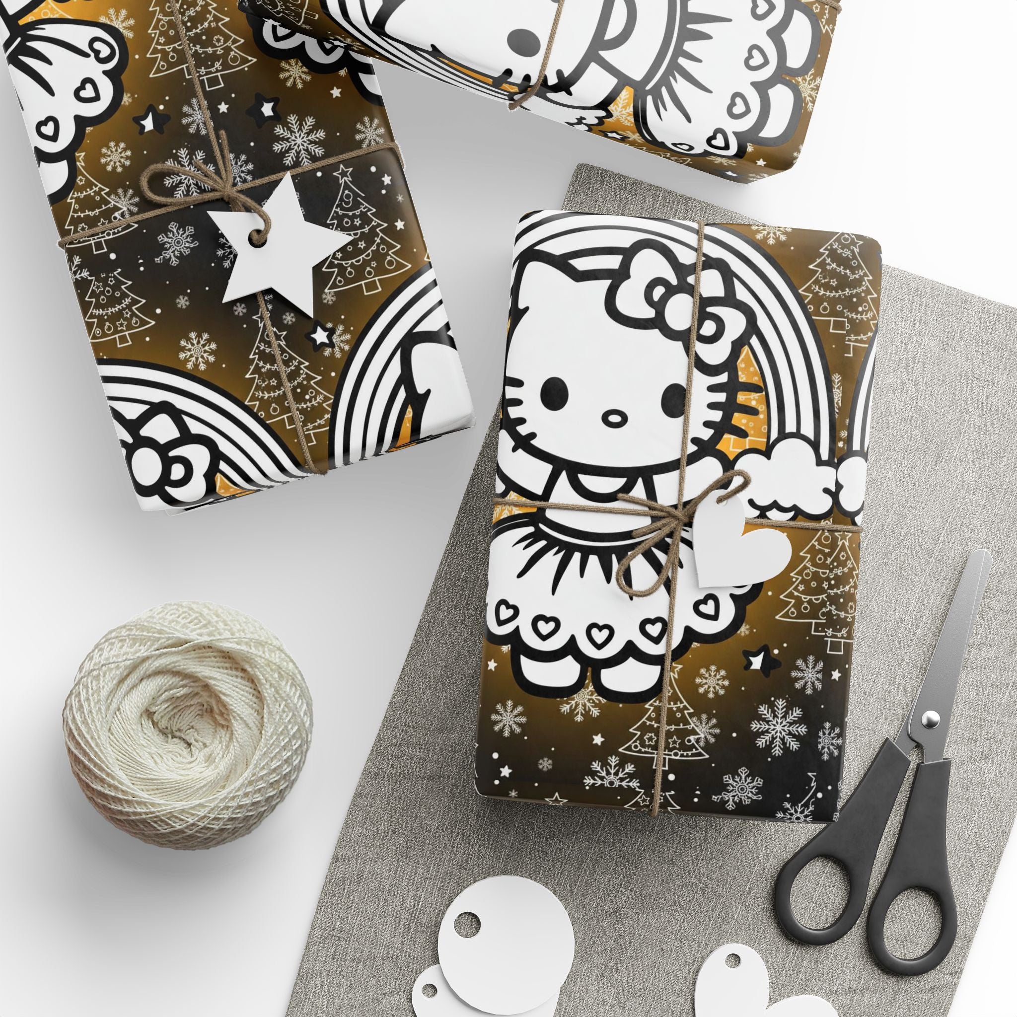 Gift Wrapping Papers - Hello Kitty Angel Magical Christmas Theme