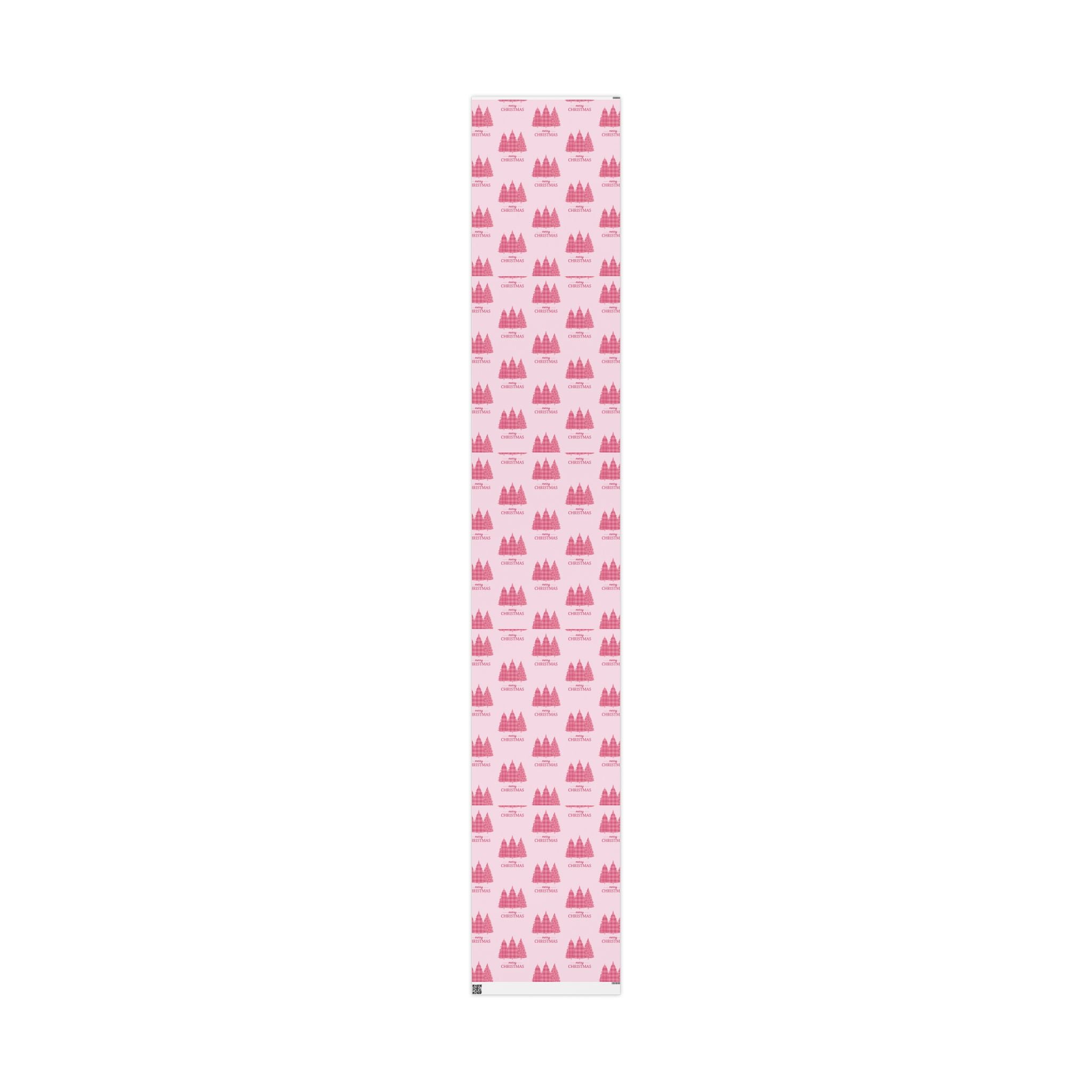 Pink Christmas Trees wrapping paper